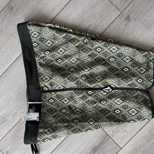 Aztec Diamond Swim Shorts – Olive Noir Edition