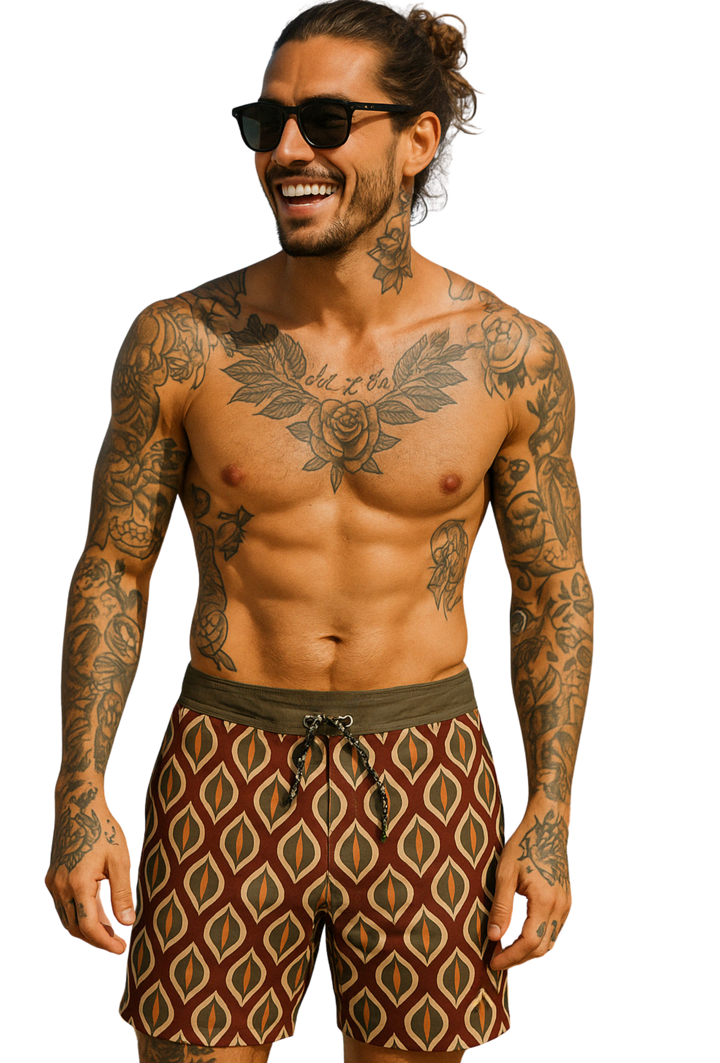 Tribal Geo Swim Shorts – Earth Edition