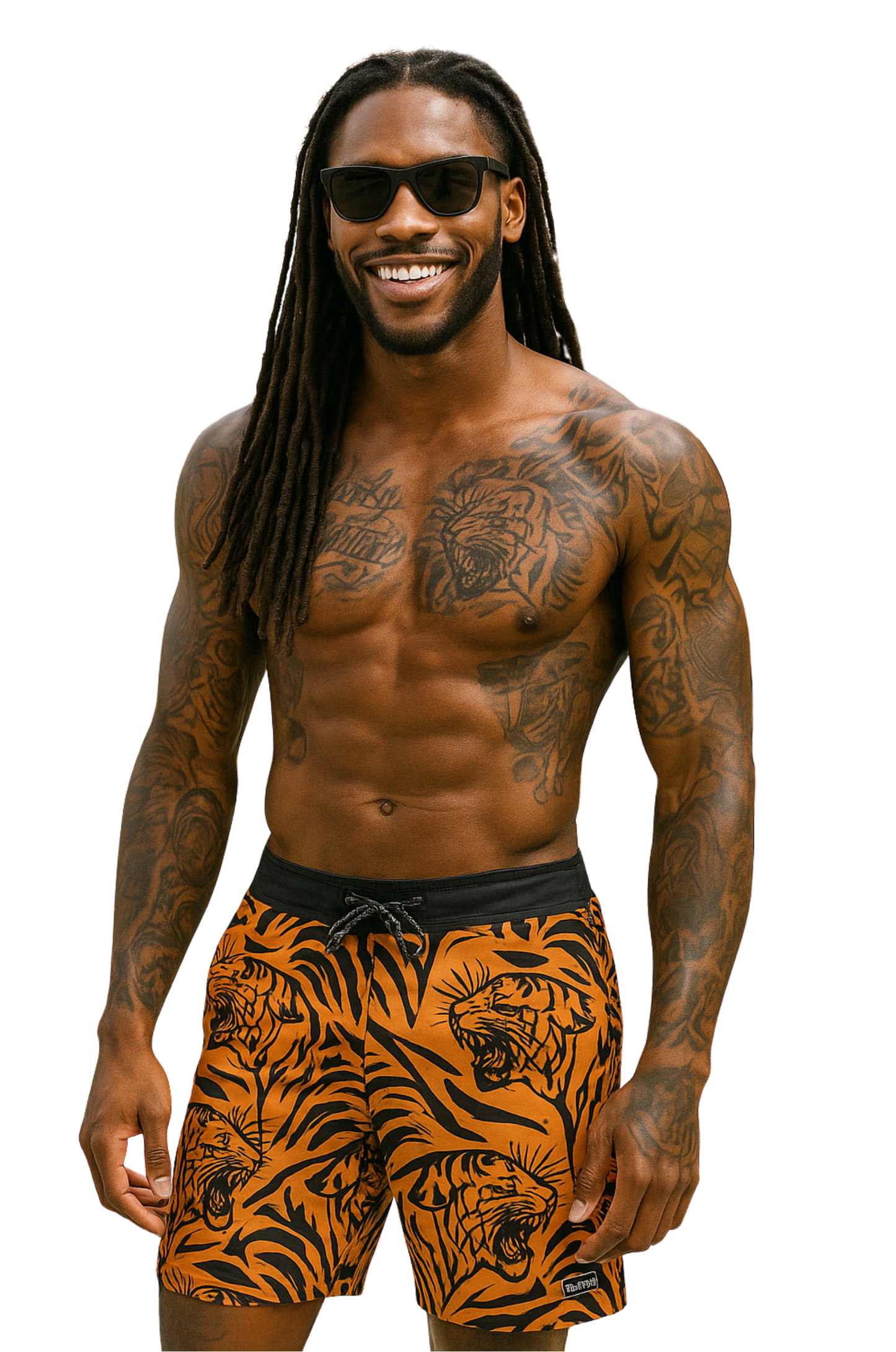 Roaring Tiger Swim Shorts – Fierce Orange Edition