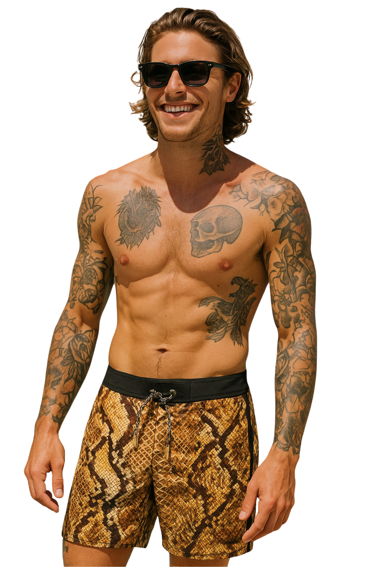Python Luxe Swim Shorts – Snake Print Edition