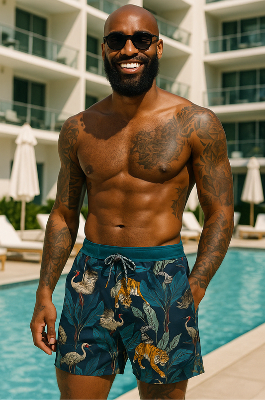 Jungle Royale Swim Shorts