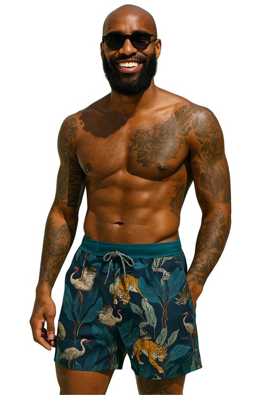 Jungle Royale Swim Shorts